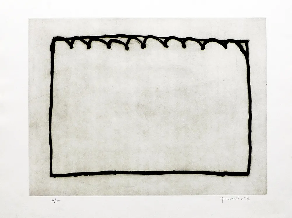 Etching Hernandez Pijuan - Recorrido para un espacio III