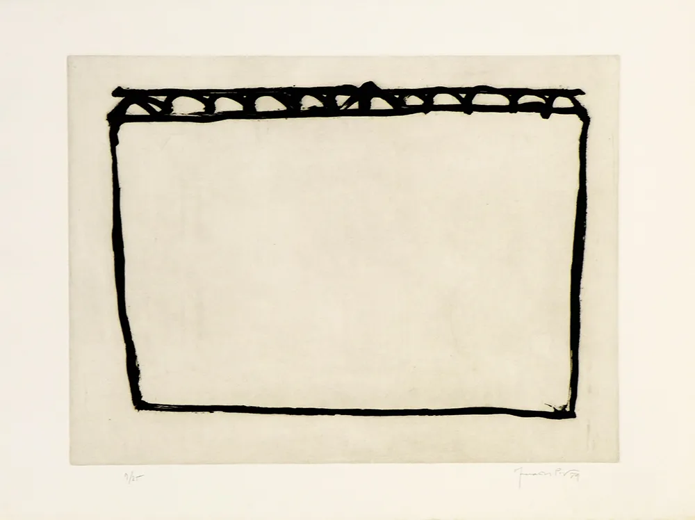 Etching Hernandez Pijuan - Recorrido para un espacio IV