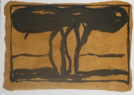 Lithograph Hernandez Pijuan - Sans titre 12