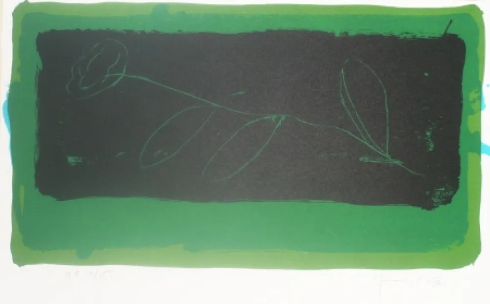 Lithograph Hernandez Pijuan - Sans titre 3