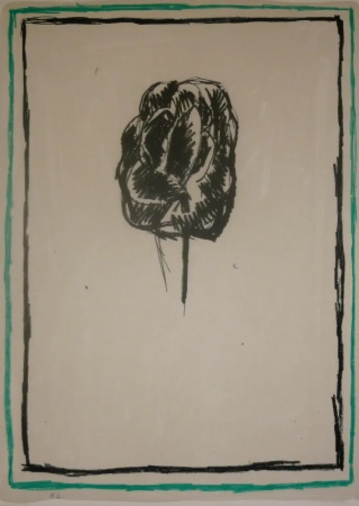 Lithograph Hernandez Pijuan - Sans titre 9