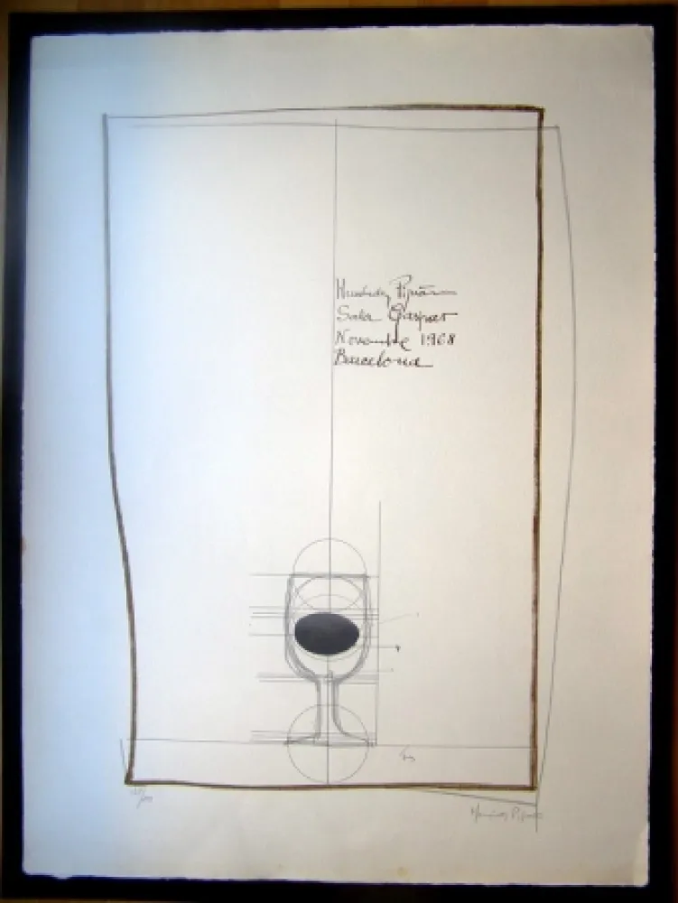 Lithograph Hernandez Pijuan - S/T