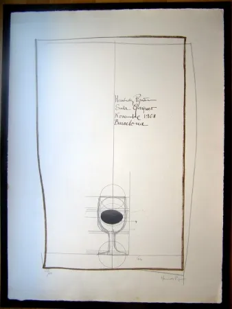 Lithograph Hernandez Pijuan - S/T