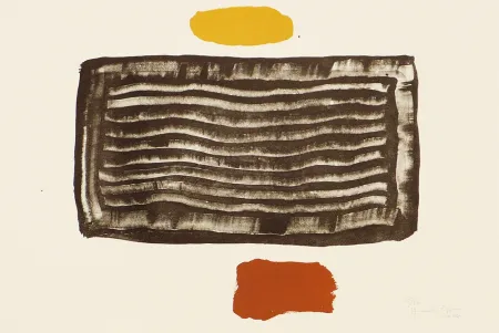 Lithograph Hernandez Pijuan - Untitled