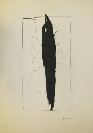 Drypoint Hernandez Pijuan - Xiprer (Cypress)