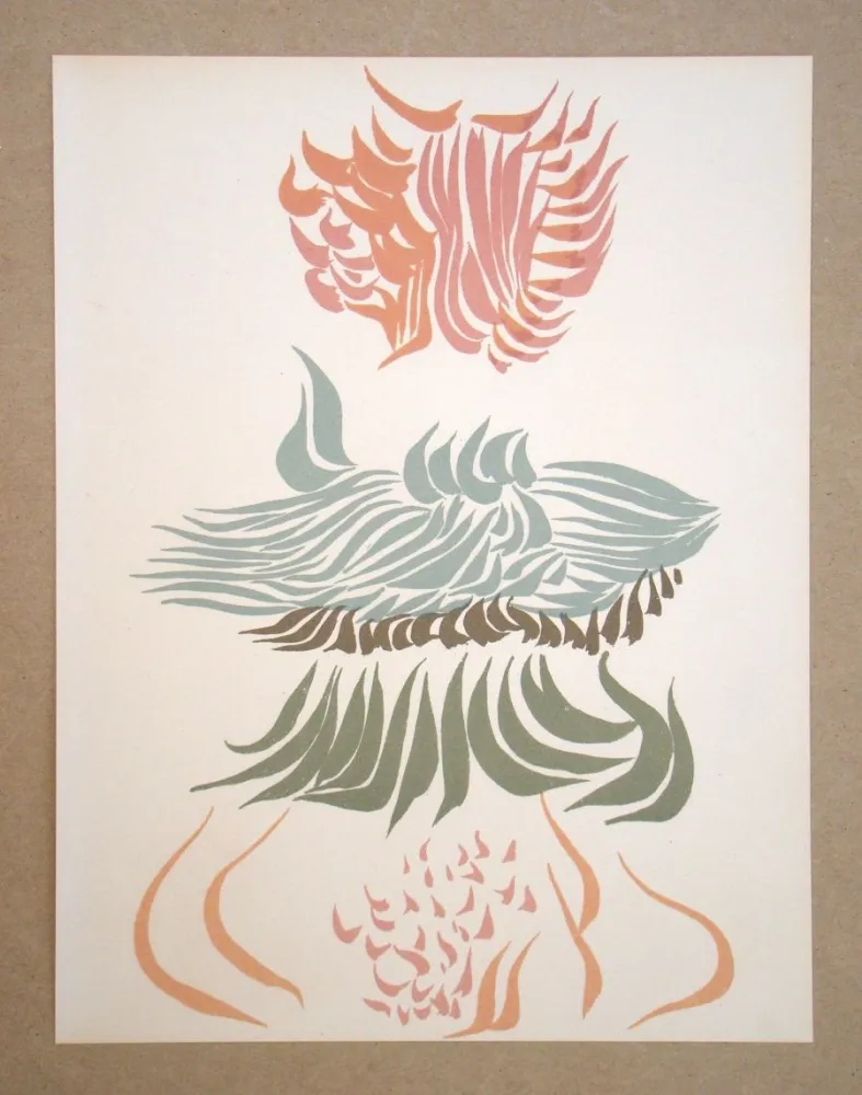 Lithograph Herold - Composition abstrait