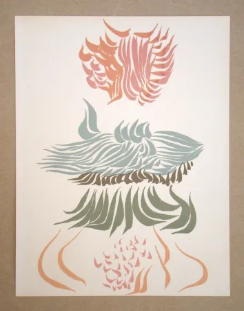 Lithograph Herold - Composition abstrait