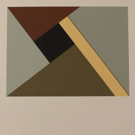 Lithograph Heurtaux - COMPOSITION - EXACTA FROM CONSTRUCTIVISM TO SYSTEMATIC ART 1918-1985