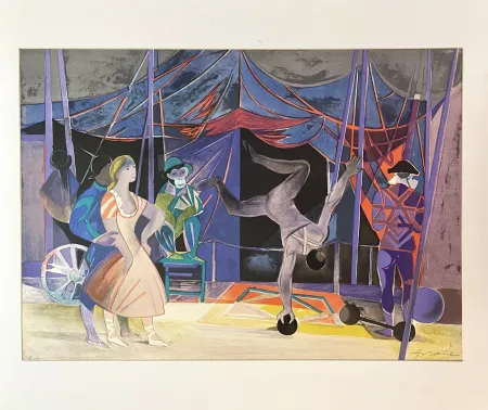 Lithograph Hilaire - Les Saltimbanques