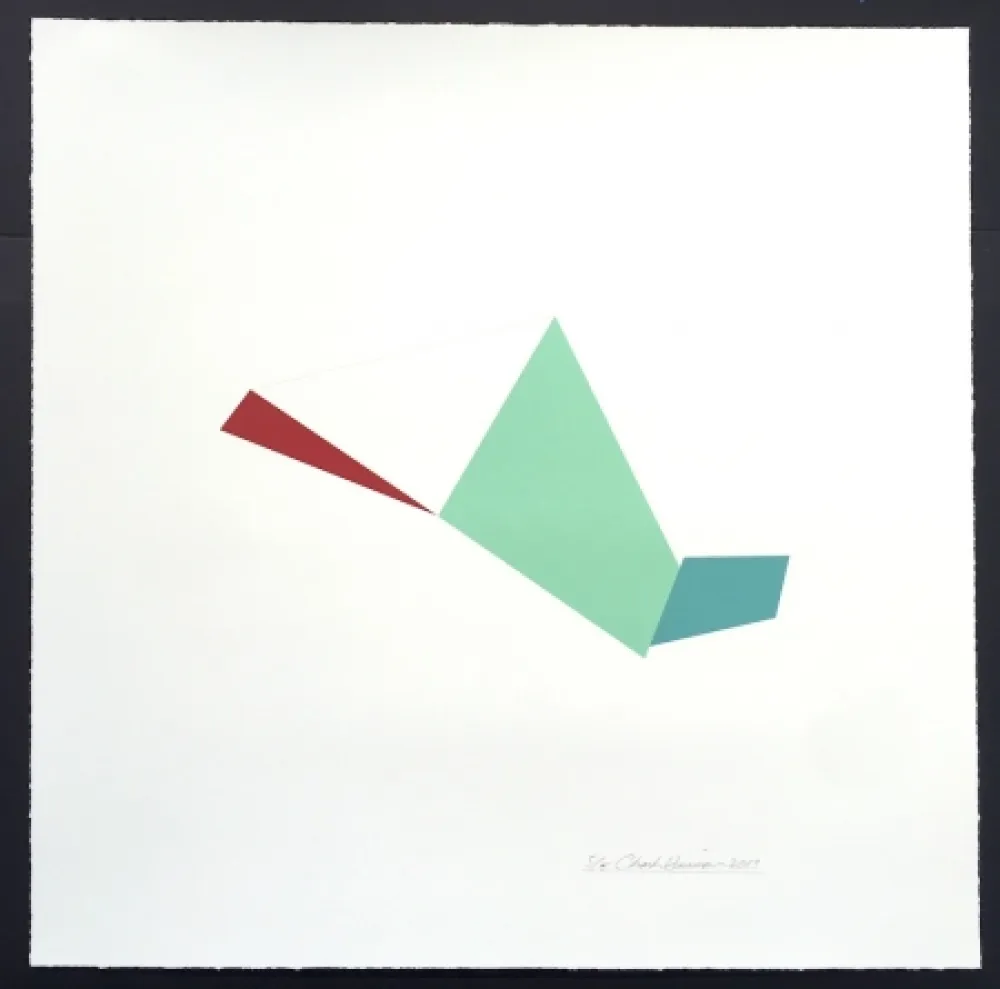 Screenprint Hinman - Catapult, from Kites Suite