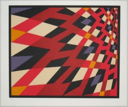 Lithograph Hinterreiter - Composition 2