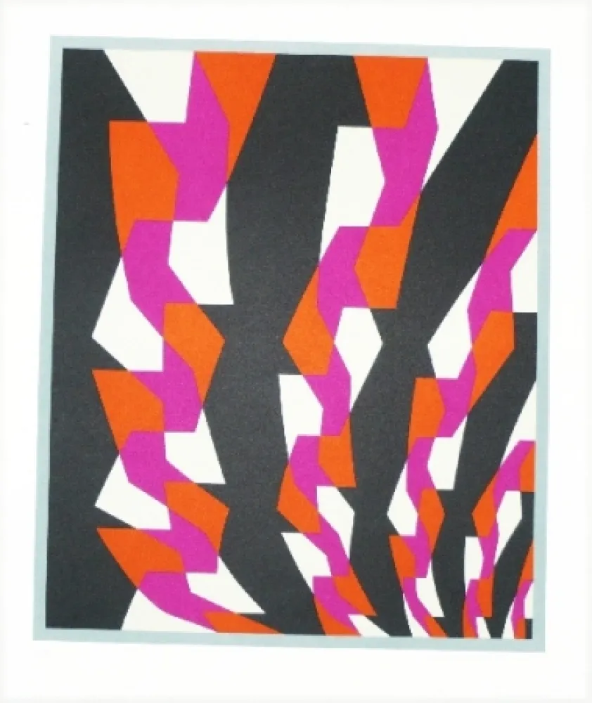 Lithograph Hinterreiter - Composition 5