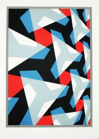 Lithograph Hinterreiter - Composition 7