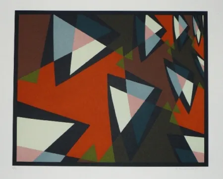 Lithograph Hinterreiter - Composition