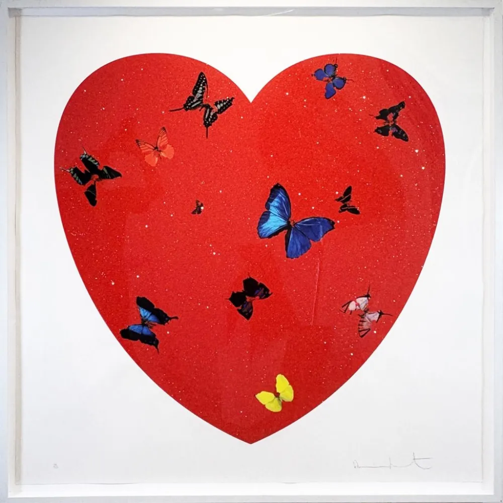 Screenprint Hirst - All You Need is Love Love Love