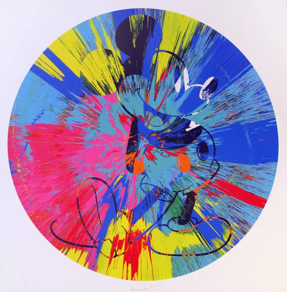 Screenprint Hirst - Beautiful Mickey (Spin)