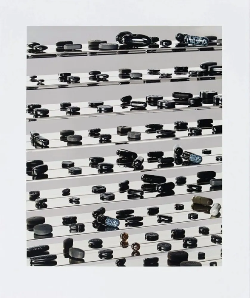 Screenprint Hirst - Black Brilliant Utopia, 2013