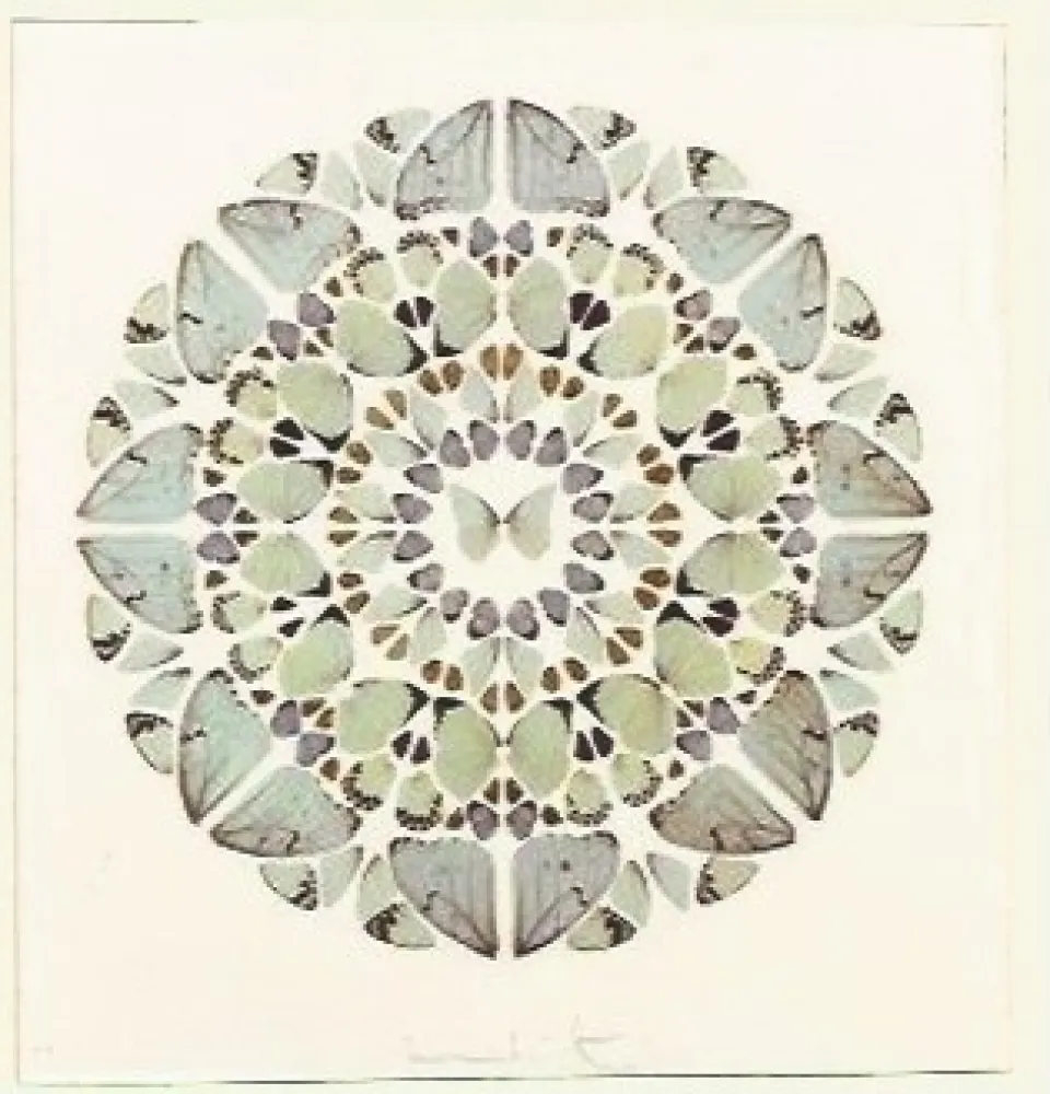 Screenprint Hirst - Psalm Print, Exaudi, Domine (Diamond dust)