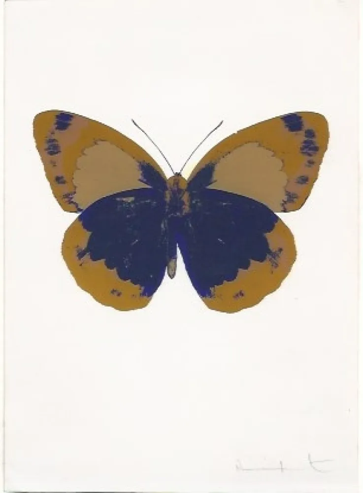 Screenprint Hirst - The souls II _Turquoise/Raven Black/Cool Gold