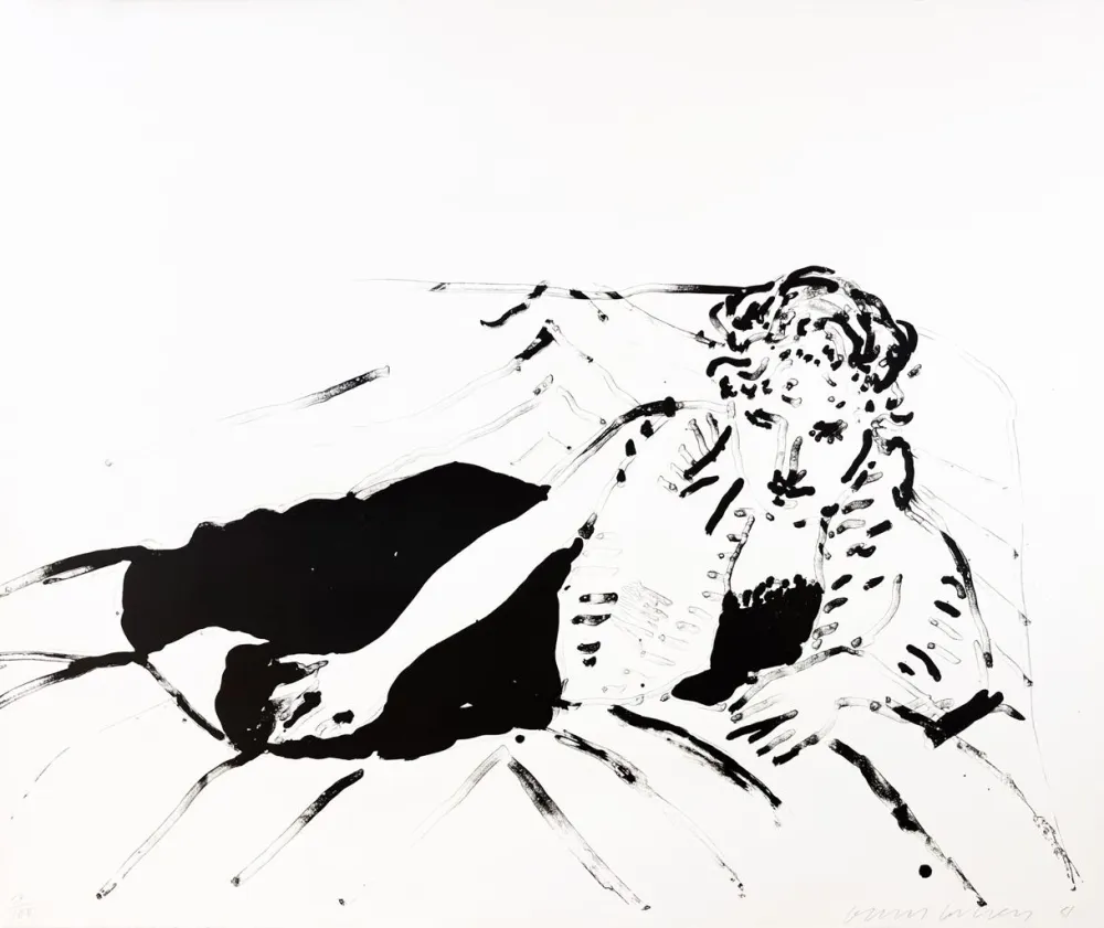 Lithograph Hockney - Big Celia Print #1