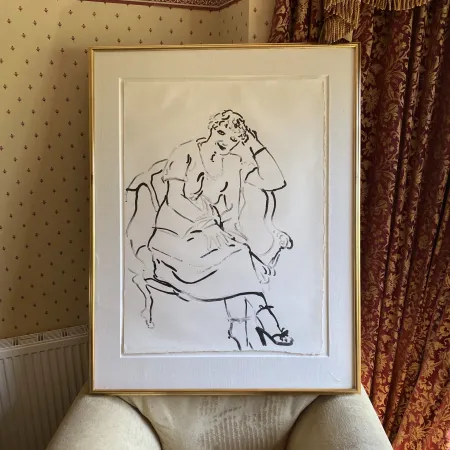 Lithograph Hockney -  Celia Inquiring
