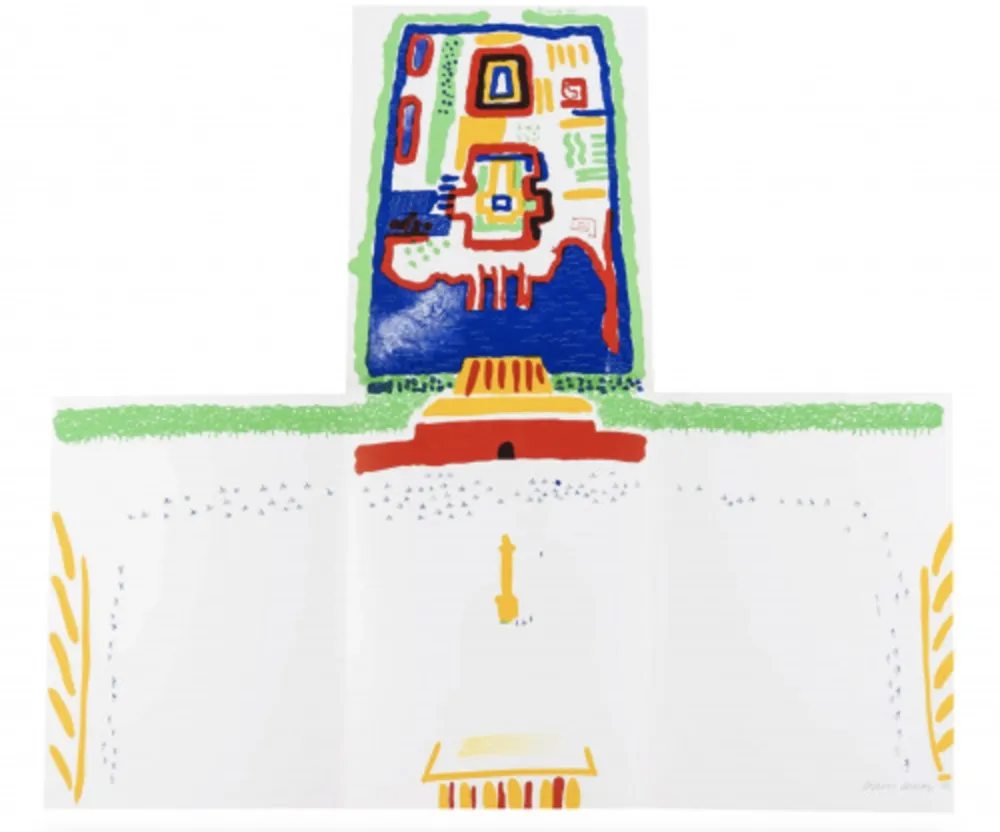 Lithograph Hockney - China Diary (MCA Tokyo 254)