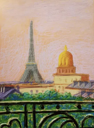 Multiple Hockney - Eiffel Tower (by day)
