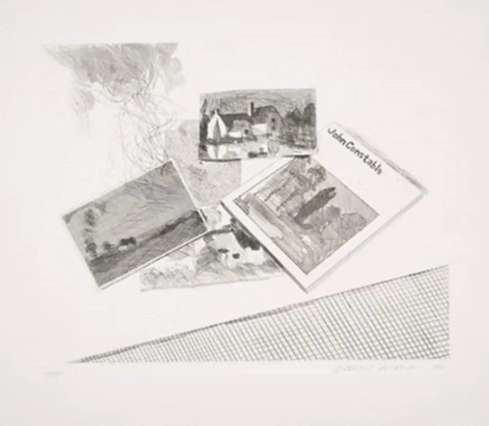 Etching And Aquatint Hockney - For John Constable