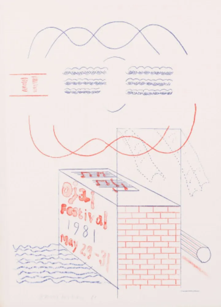 Lithograph Hockney - Ojai Festival