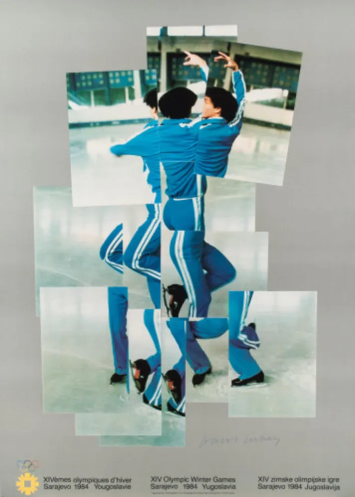 Lithograph Hockney - Skater