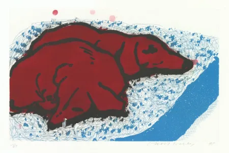 Intaglio Hockney - Small Dogs