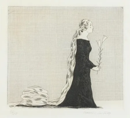 Etching And Aquatint Hockney - The Older Rapunzel