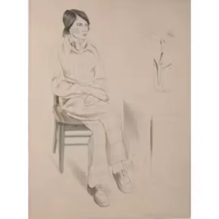 Lithograph Hockney - Yves Marie