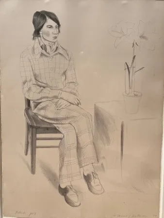 Lithograph Hockney - Yves Marie
