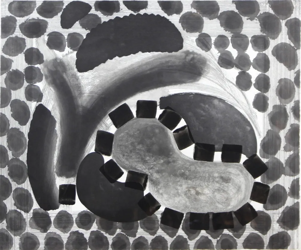 Etching And Aquatint Hodgkin - David's Pool at Night