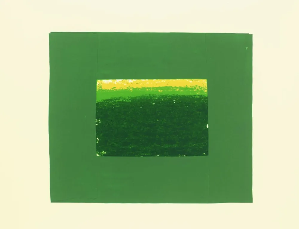 Screenprint Hodgkin - Indian Views - Plate K