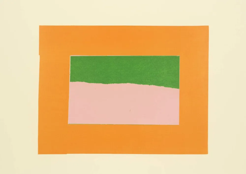 Screenprint Hodgkin - Indian Views Suite – Plate B 