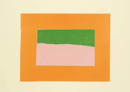 Screenprint Hodgkin - Indian Views Suite – Plate B 