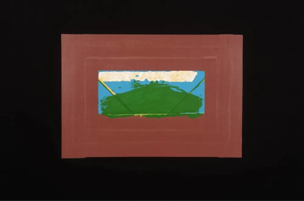 Screenprint Hodgkin - Indian Views Suite – Plate G