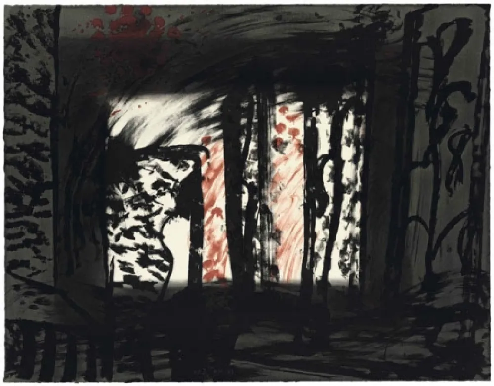 Lithograph Hodgkin - Sand