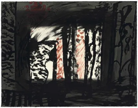 Lithograph Hodgkin - Sand