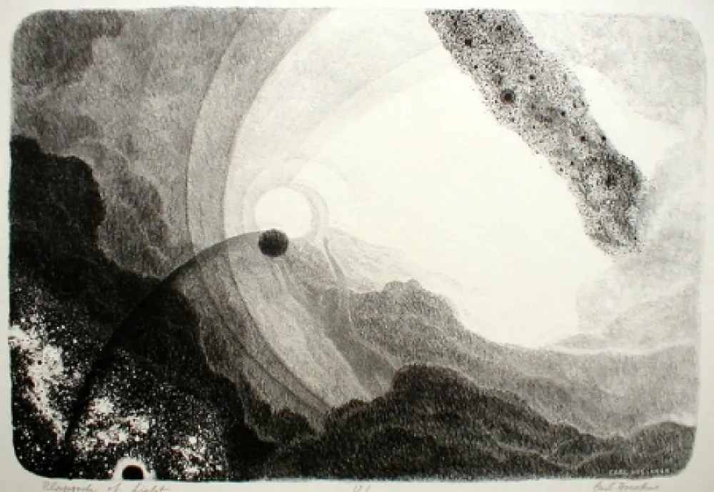 Lithograph Hoeckner - Rhapsody of Light