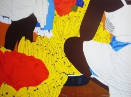 Lithograph Hoyos - Bazurto