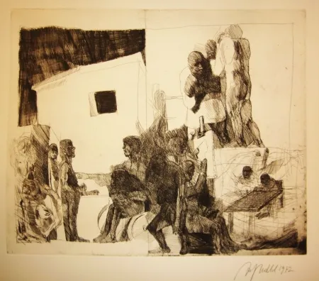 Etching Hrdlicka - Atelier