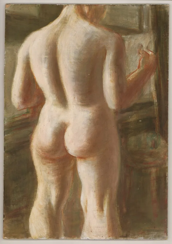 No Technical Hubbuch - (Weiblicher, lesender Rückenakt - Marianne). 