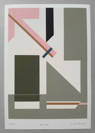 Screenprint Huber - Composition Elis