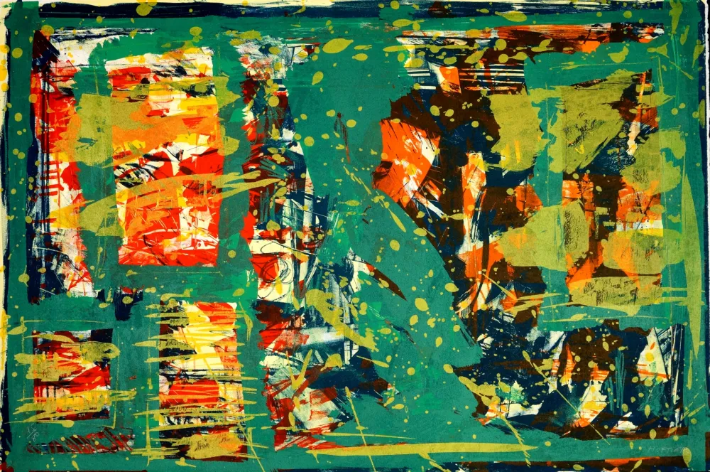 Lithograph Huftier - Comme un tableau