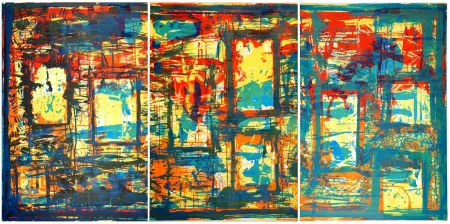 Lithograph Huftier - Fenêtre en Rajasthan