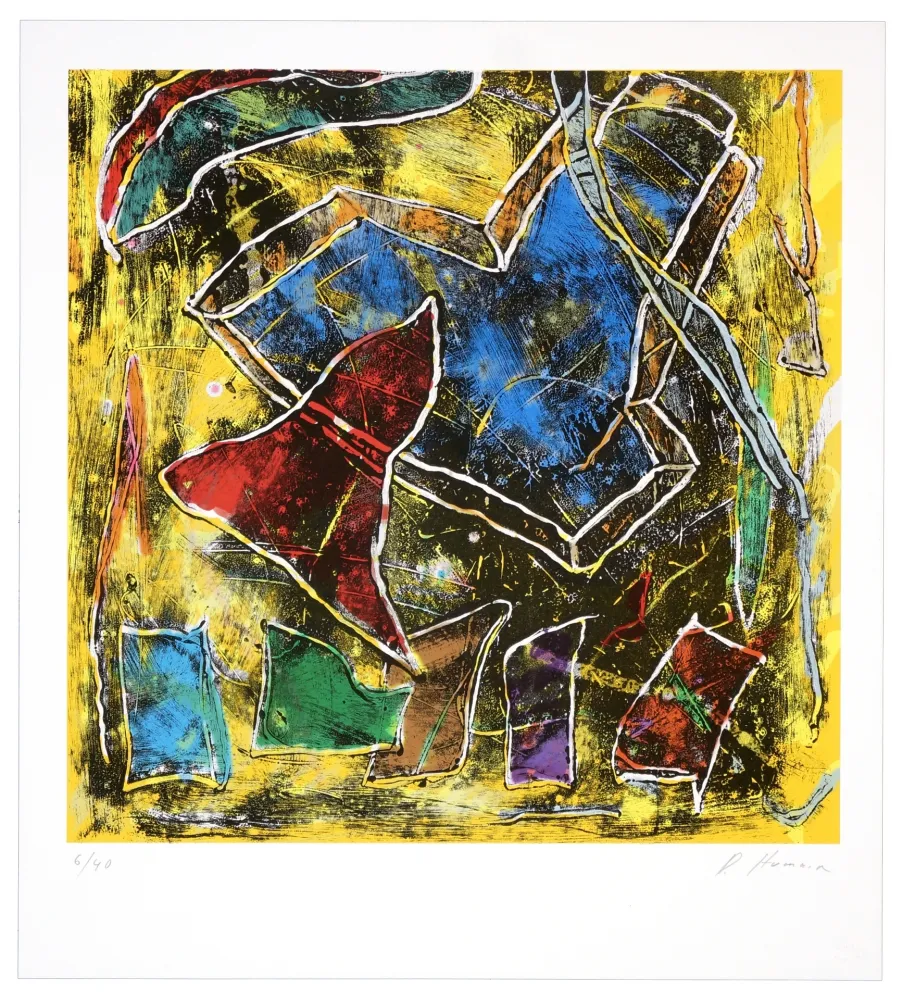 Lithograph Humair - III