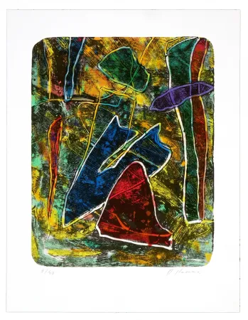 Lithograph Humair - IV